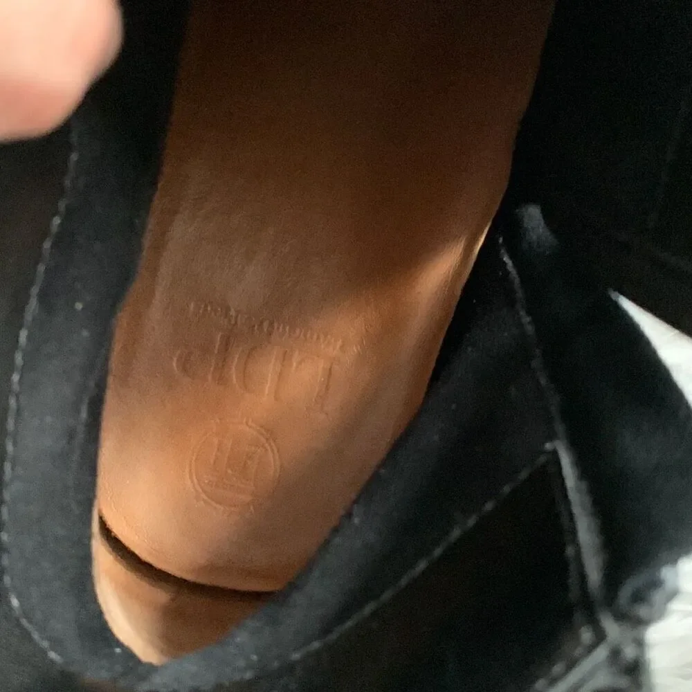 L'Amour Des Pieds, the Hesper Suede Chukka Booties black size 11 m women’s